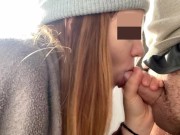Preview 1 of Cum in mouth horny teen sucks dick and smokes weed