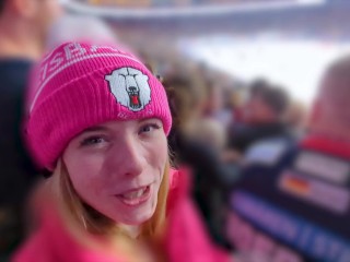 Finally 1st League! the Playoff Whore from the Fan Curve now Fucks first Class in the Stadium!