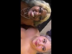 Ebony and Asian sluts tag team bbc 💦