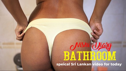 නිශී නාන ගමන් දුන්න ආතල් එක.. Sri Lanka tee girl shows off her wet body in the bath❤︎ amateur