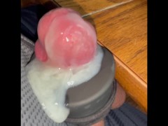 COCK Twitches from Workday Vibrator. Ends with overflowing Cum ORGASM - Screenshot 11 of 16 - Cum Overflow