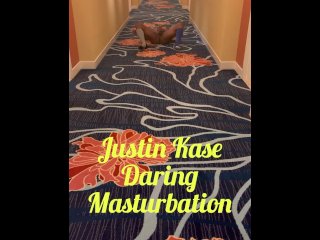 hotel, masturbating, risky public, vertical video