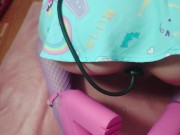 Preview 3 of POV Pussy Play Inflatable Toy Stretching DawlFace Gapping Slacked Hole