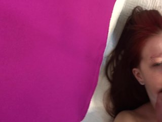 Beautiful Redhead Vilu Is Sucking Feet and Toes_POV