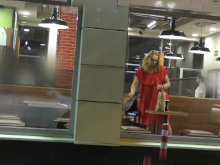 Public Extreme. Naked at Burger King Fast Food. Jerking_Off inFront of Everyone
