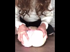 にあのオナニー　part 4。大きなオナホのグチョグチョマ◯コに大量中出し。最後は溢れきちゃいました。 - Screenshot 16 of 16 - Cosplay