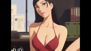 Primera vez en Pornhub. Ema quiere chupar una polla.... AI hecho Anime Cartoon Short Movie