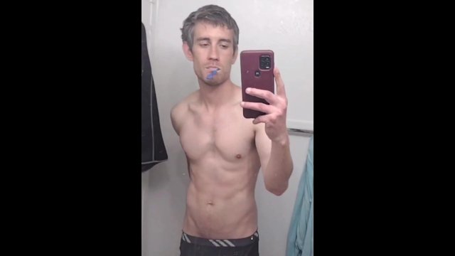 Sexy shower 🚿 hot guy strip tease (TheTotalpkg)