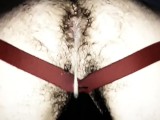 enjoy my hairy creampie - watch me squeeze and fart cum out of my hairy asshole and swallow it
