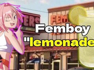 Ordering "lemonade" from Femboy Hooters (it's Piss)