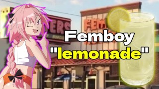 Pedindo "limonada" do Femboy Hooters (está mijando)