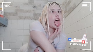 Wet T-Shirt With In The Shower