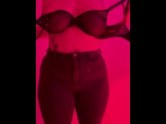 Tattooed curvy girl strip tease!!! 🥵 - Screenshot 5 of 16 - Naked