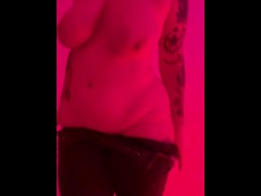 Tattooed curvy girl strip tease!!! 🥵 - Screenshot 9 of 16 - Big Tits