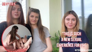 Ersties - trio de filles Hot mène au sexe lesbien torride