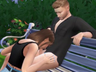 Sims_4 - A Quick Run/Fuck in the Park.