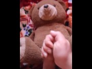 Preview 5 of I like to play with the teddy bear and feed him spills