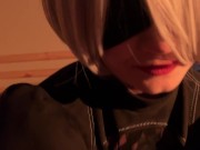 Preview 2 of 2B Takes Big Hot Cock