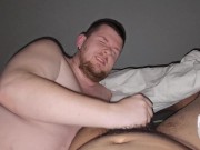 Preview 2 of When White Chub Gives Blowjob To Hung Brown Cock Till Orgasm