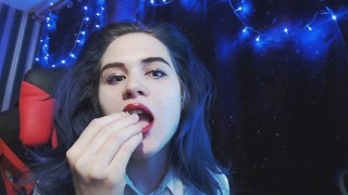 ASMR EATING ❤️🧡💛