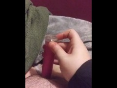 Masturbating with Vibrator, orgasm at end