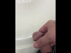 Had to piss so bad I just went in the sink BIGDICK PISSING POV HD