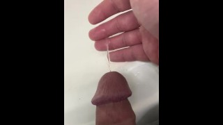 Had to piss so bad I just went in the sink BIGDICK PISSING POV HD