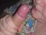 Preview 6 of Sucking daddy's dick late at night , didn't spill a drop