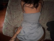 Preview 1 of Latina in dress with good ass sexy moan on doggystyle