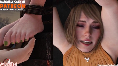 Ashley Tickled Resident Evil 4 Remake by Leon pt1