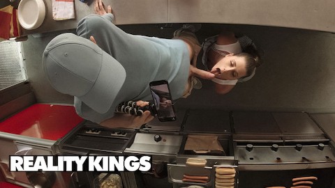 Reality Kings - Lady Lyne's Huge Tits Bounce As Sam Pounds Her Pussy Inside The Food Track