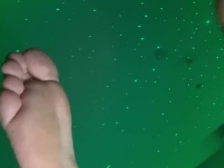 Foot Fetish Teasing and playing with my sweaty Dirty Feet you wanna taste?