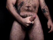 Preview 5 of Hairy solo male guided masturbation. Different progressive rhythms