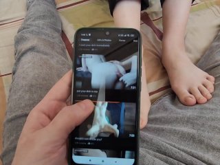 made me cum wildly with her feet