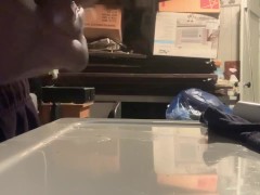 BBC HUGH CUMSHOT IN BASEMENT ON DRYER - Screenshot 1 of 16 - Bbc