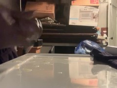BBC HUGH CUMSHOT IN BASEMENT ON DRYER - Screenshot 3 of 16 - Big Dick
