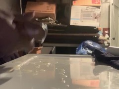 BBC HUGH CUMSHOT IN BASEMENT ON DRYER - Screenshot 6 of 16 - Bbc