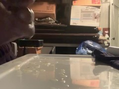 BBC HUGH CUMSHOT IN BASEMENT ON DRYER - Screenshot 8 of 16 - Big Dick