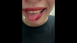 Вишневые губы asmr