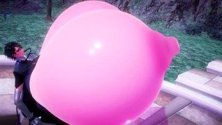 Breast Inflation With A Bayonetta Imbapovi