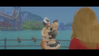 女仆法式接吻测试1