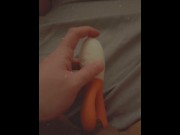 Preview 3 of Horny girl masturbating with 🍊 Lelo toy