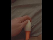 Preview 4 of Horny girl masturbating with 🍊 Lelo toy