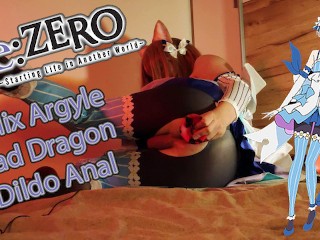 Felix Argyle Cosplayer Anal Montando Bad Dragon Consolador
