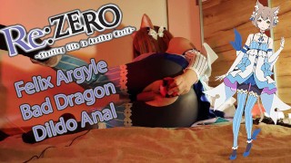 Felix Argyle Cosplayer anal montando Bad Dragon Dildo