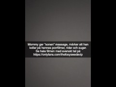 Stepmom ger stepson massage och märker att han kollar på hennes porrfilmer
