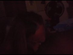In low light I suck my step-brothers cock🍆