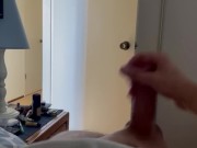 Preview 5 of Trying to get caught cumming by cleaning lady