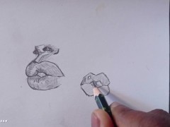 drawing lips part 3