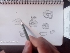 drawing lips part4